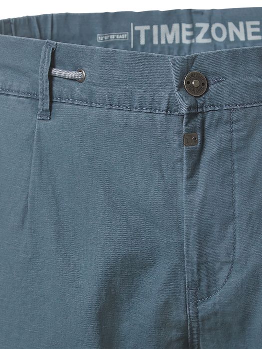 Timezone Timezone Klassische Chinohose Einfarbig Eingrifftaschen Modisch – Blau, Bild 4
