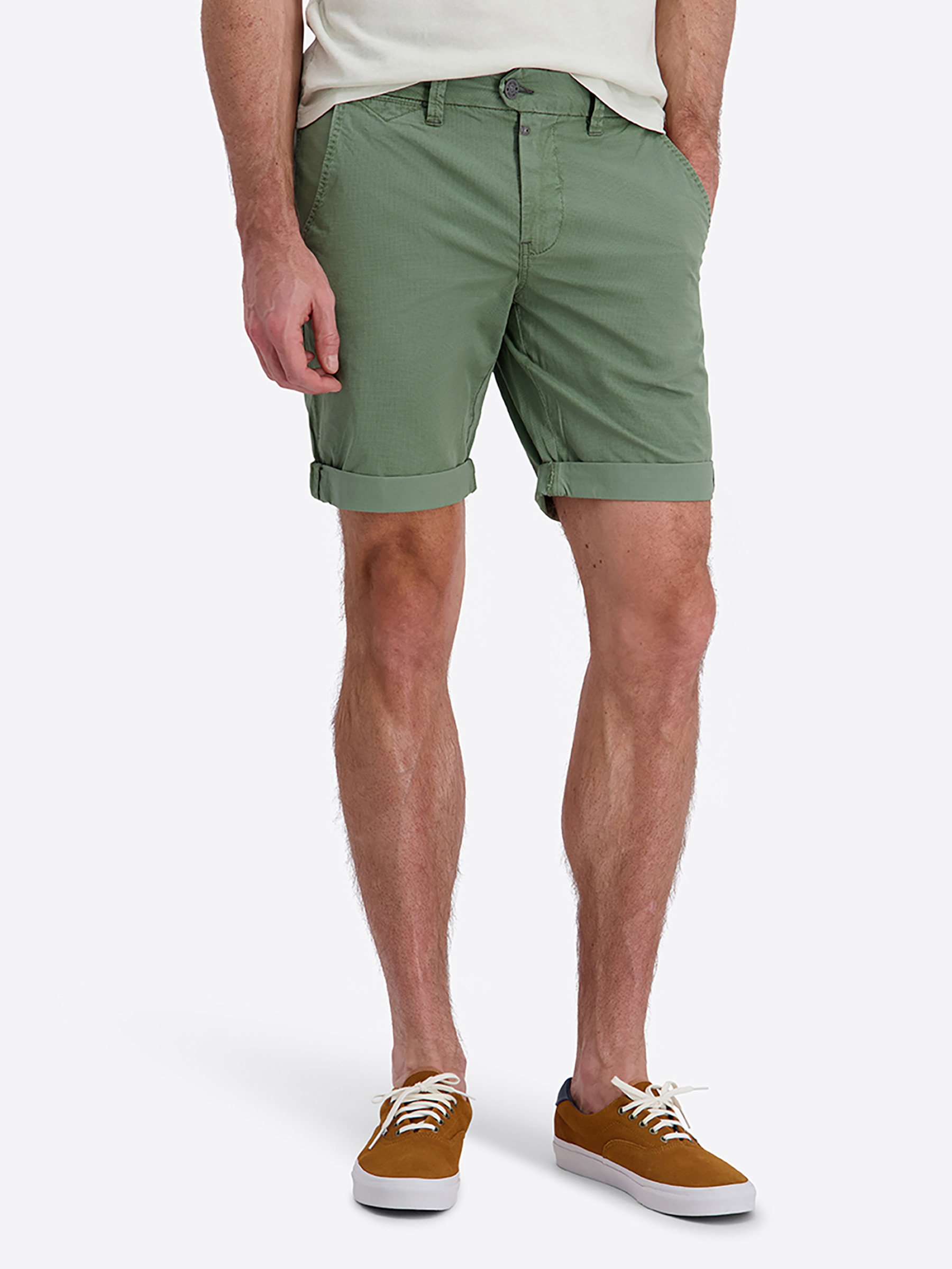 Shorts verdeckter Zip-Fly schmaler Schnitt Zierknöpfe Shorts verdeckter Zip-Fly schmaler Schnitt Zierknöpfe