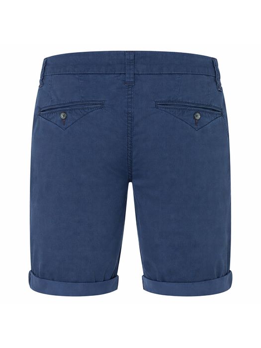 Timezone Timezone Shorts verdeckter Zip-Fly schmaler Schnitt Zierknöpfe – Blau, Bild 7