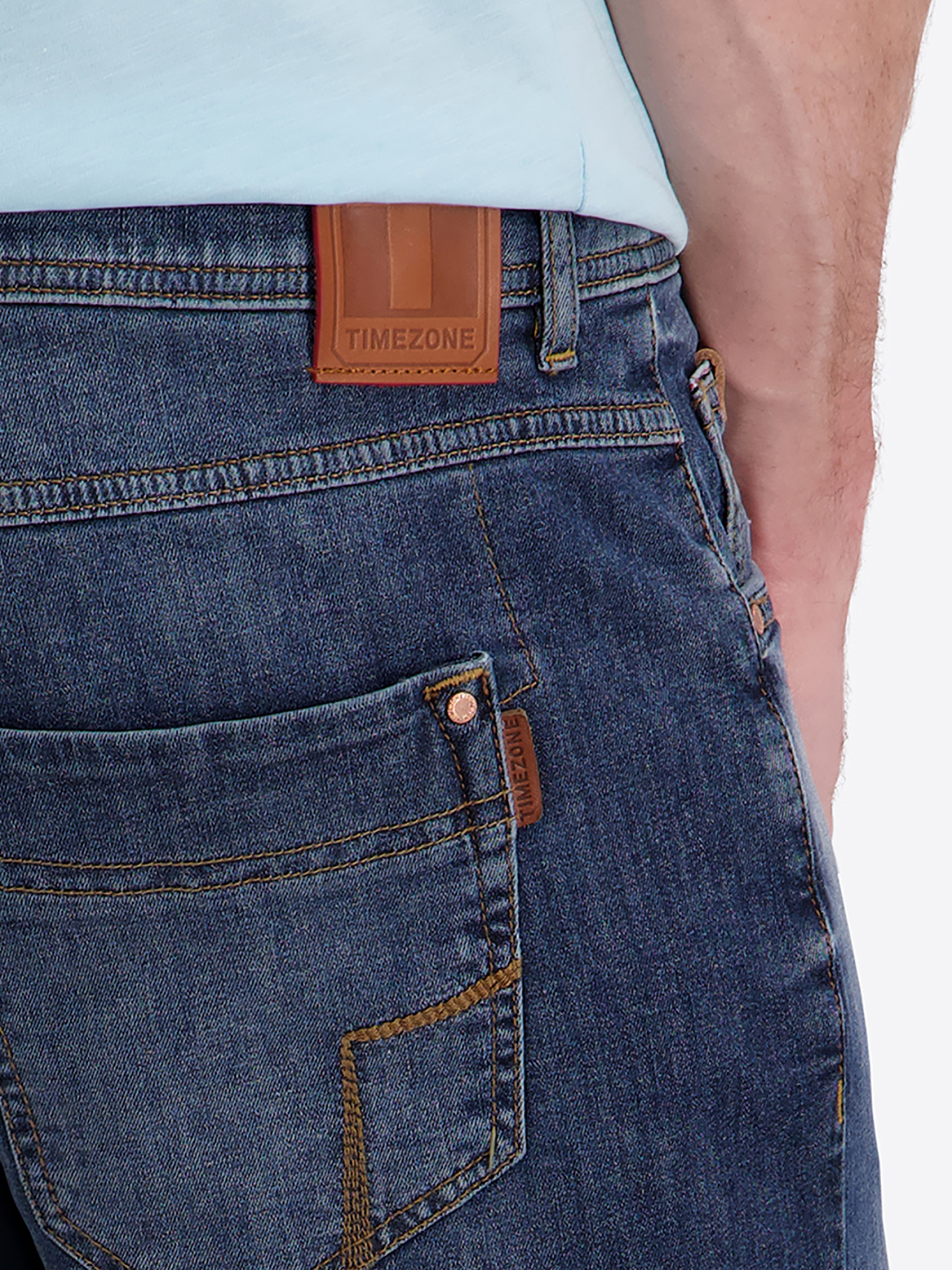Jeansshorts Slim Fit umgeschlagener Saum Reißverschluss Jeansshorts Slim Fit umgeschlagener Saum Reißverschluss