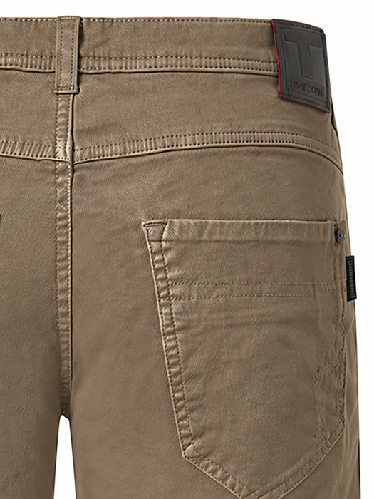 Timezone Timezone Slim Fit Shorts verdeckter Zip Fly 5-Pockets – Olive, Bild 3