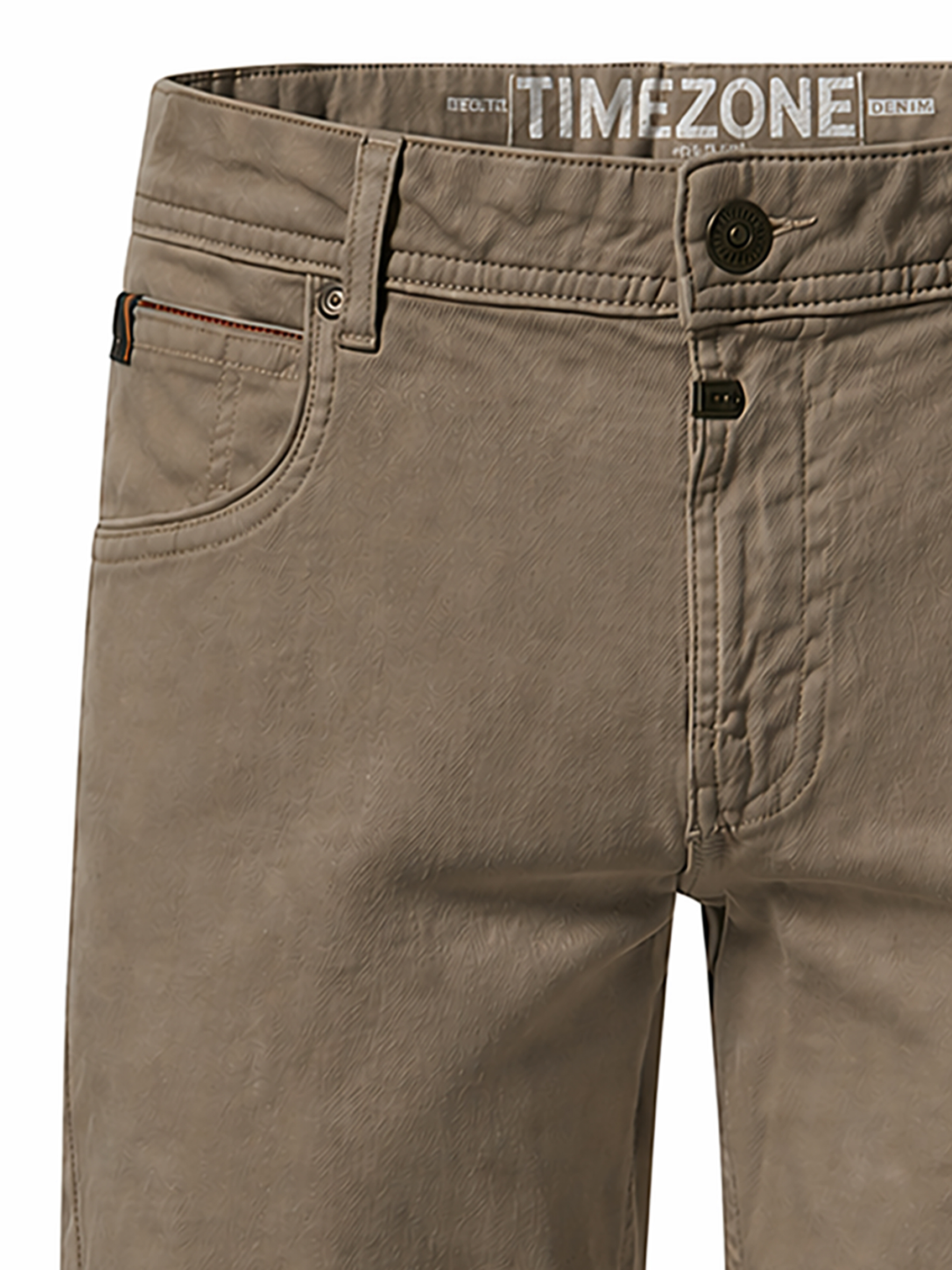 Timezone Timezone Slim Fit Shorts verdeckter Zip Fly 5-Pockets – Olive, Bild 2