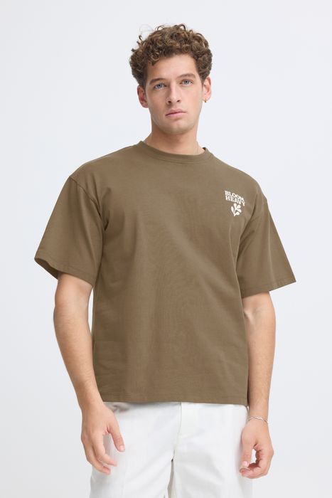 Casual Friday CASUAL FRIDAY Bedrucktes Kurzarmshirt Rundhalsausschnitt Stilvoll – Olive, Bild 3
