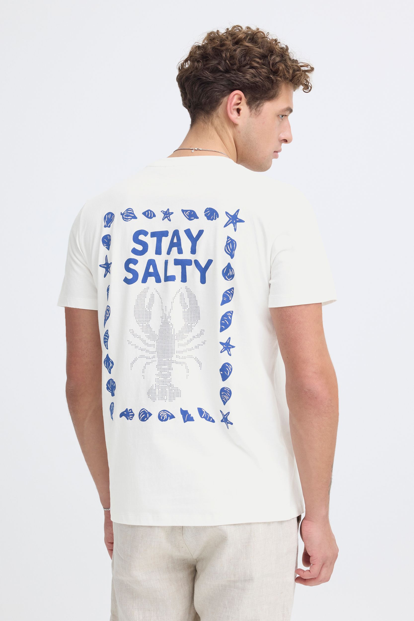 Kurzarm T-Shirt Rundhalsausschnitt Print Gerade Geschnitten Kurzarm T-Shirt Rundhalsausschnitt Print Gerade Geschnitten