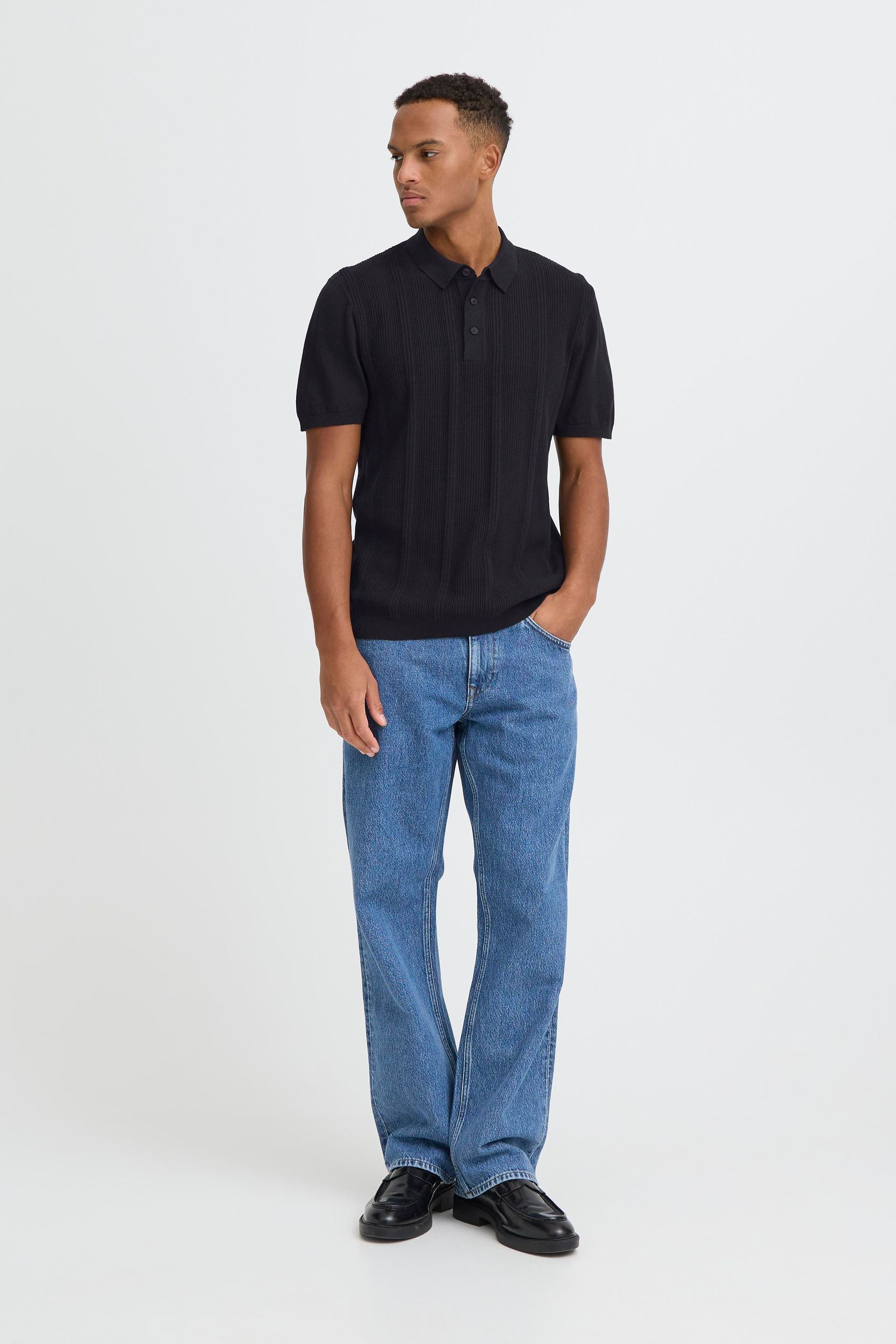 20720438-193911_193911.jpg Stilvolles Kurzarm Strickpoloshirt Regular Fit Einfarbig