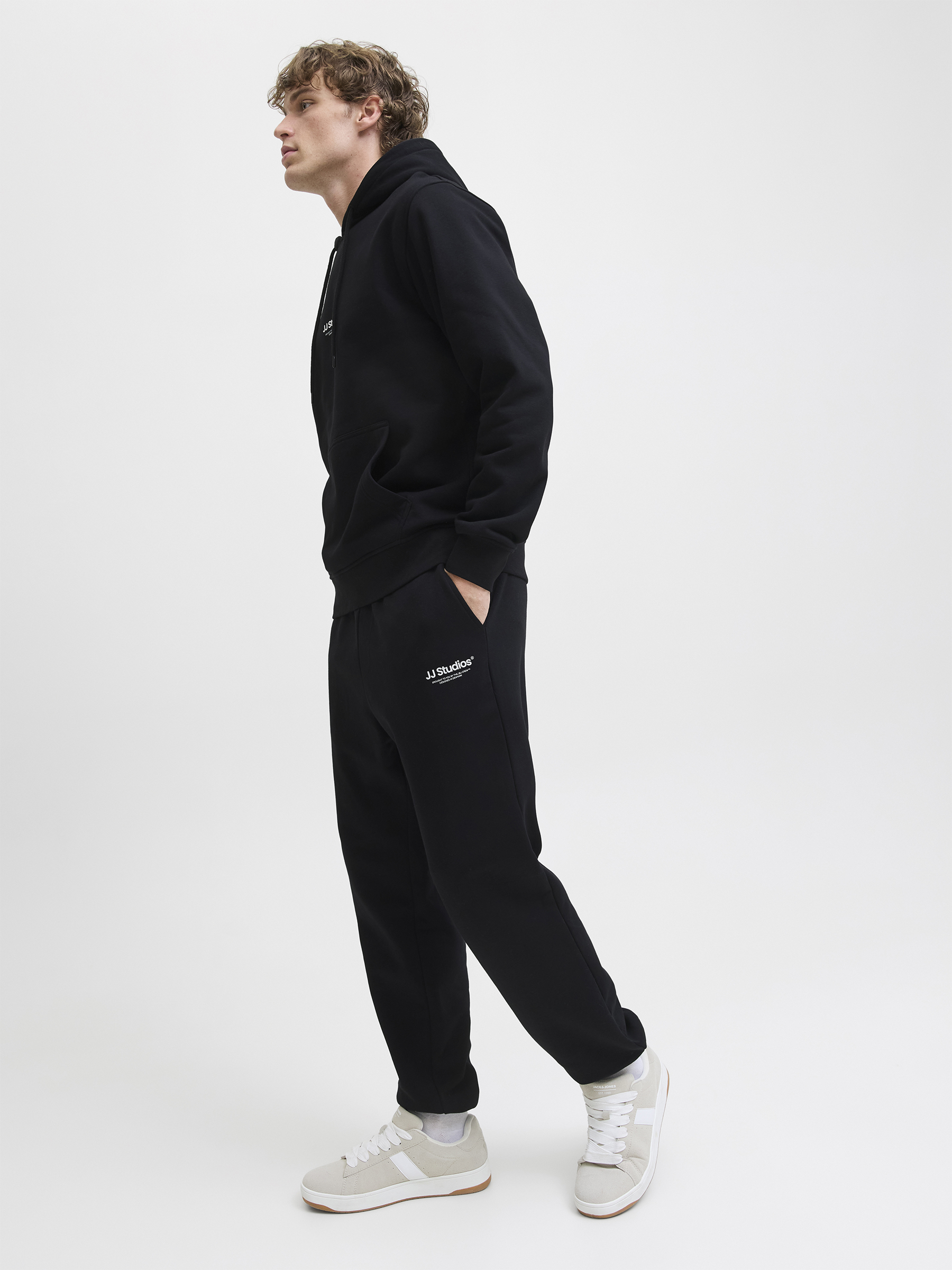 Gerade Geschnittene Jogginghose Elastischer Bund Kordel Gerade Geschnittene Jogginghose Elastischer Bund Kordel