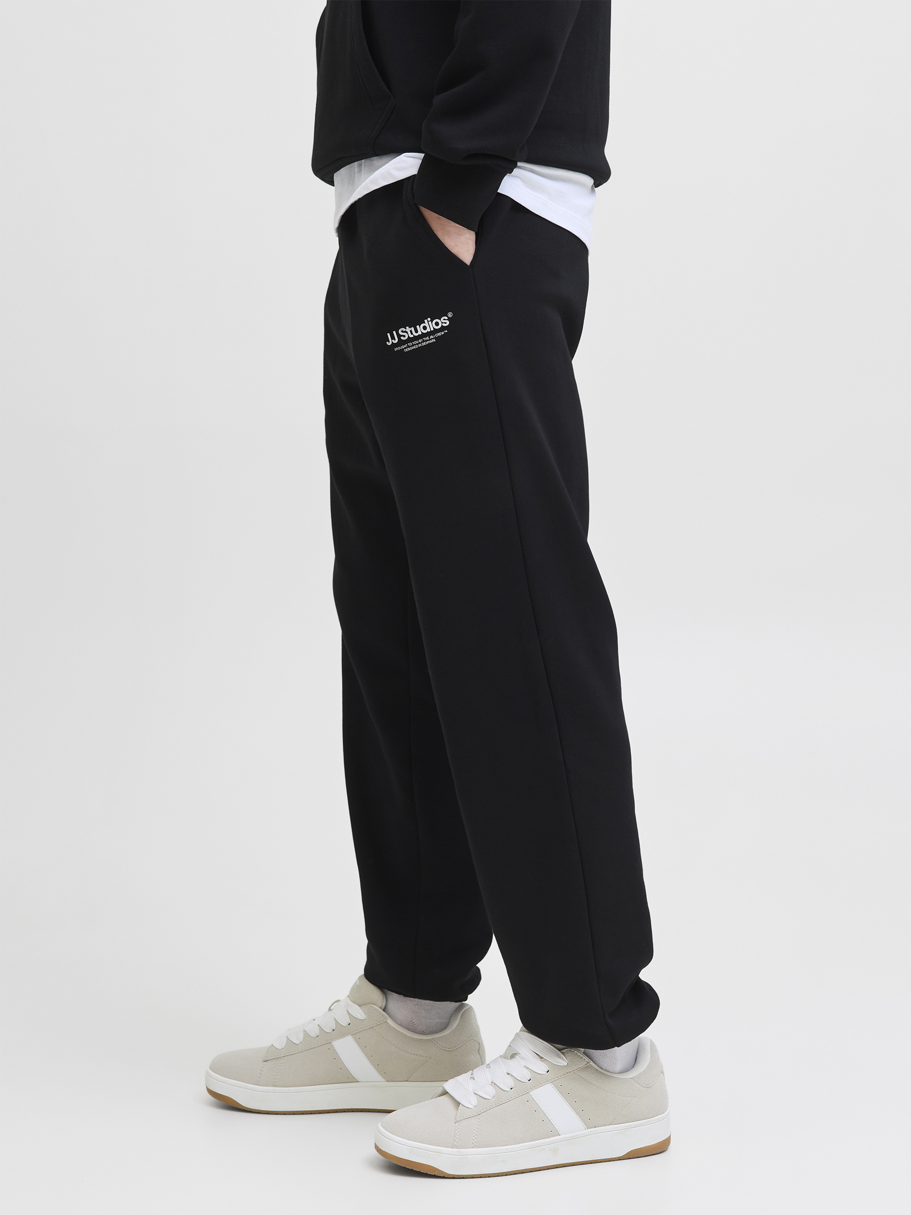 Gerade Geschnittene Jogginghose Elastischer Bund Kordel Gerade Geschnittene Jogginghose Elastischer Bund Kordel