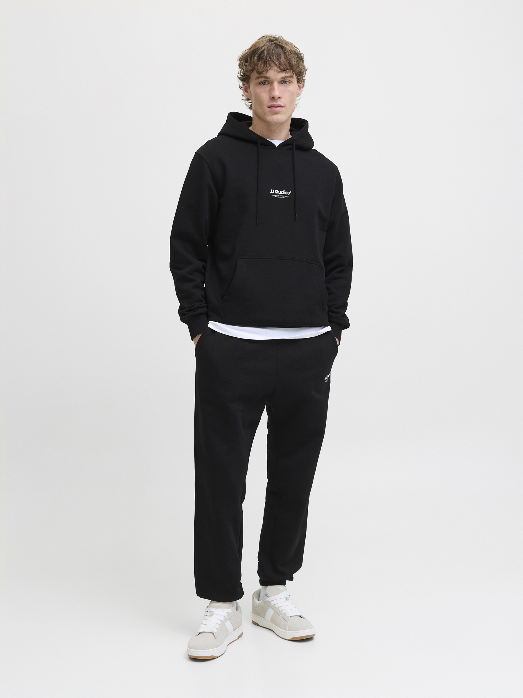 Gerade Geschnittene Jogginghose Elastischer Bund Kordel Gerade Geschnittene Jogginghose Elastischer Bund Kordel