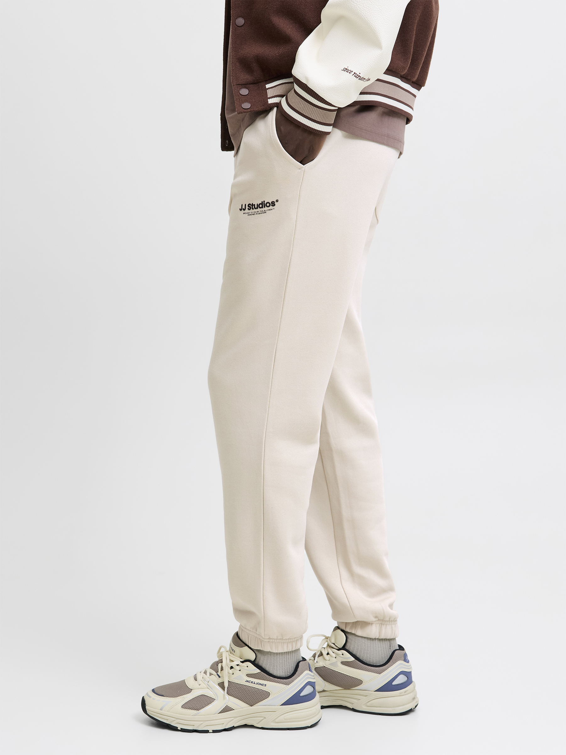 Gerade Geschnittene Jogginghose Elastischer Bund Kordel Gerade Geschnittene Jogginghose Elastischer Bund Kordel