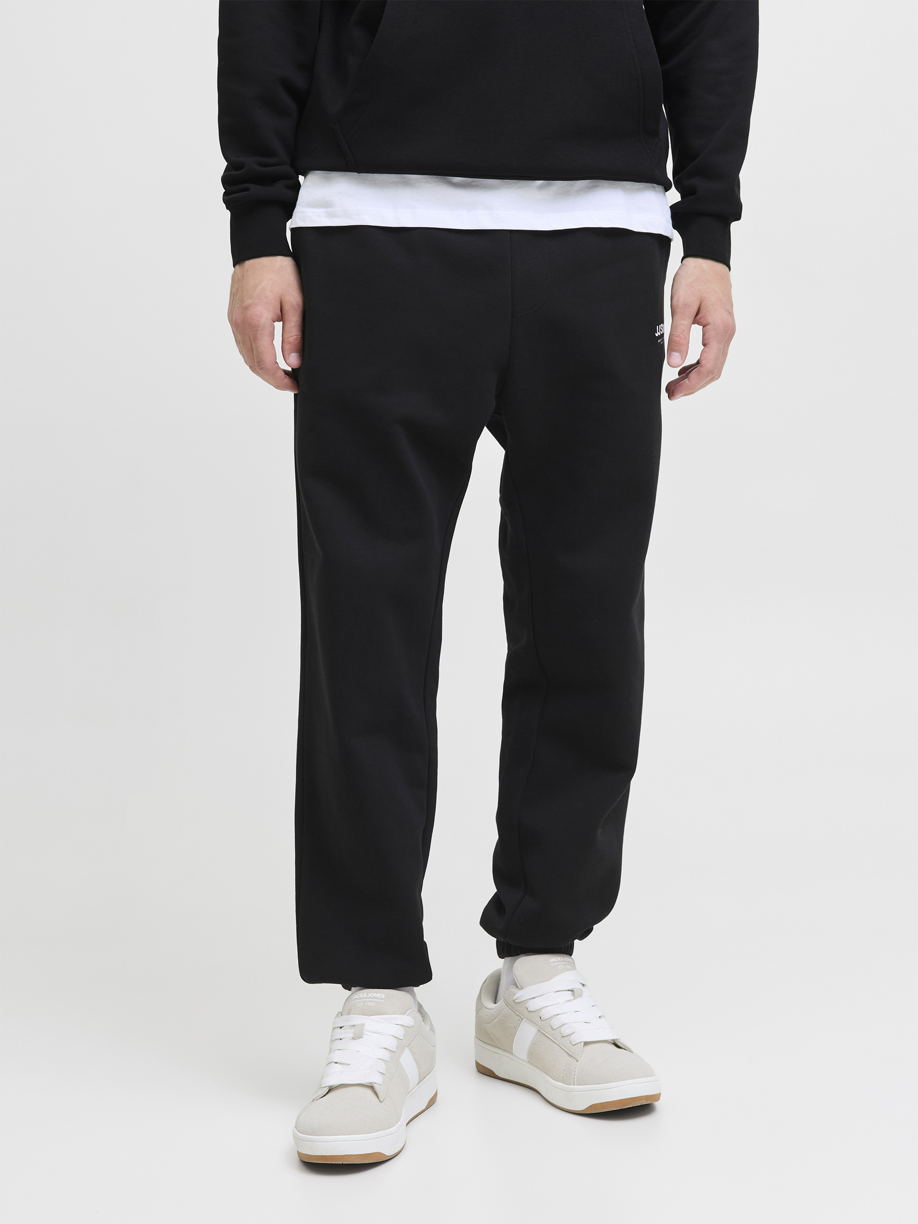 Gerade Geschnittene Jogginghose Elastischer Bund Kordel Gerade Geschnittene Jogginghose Elastischer Bund Kordel