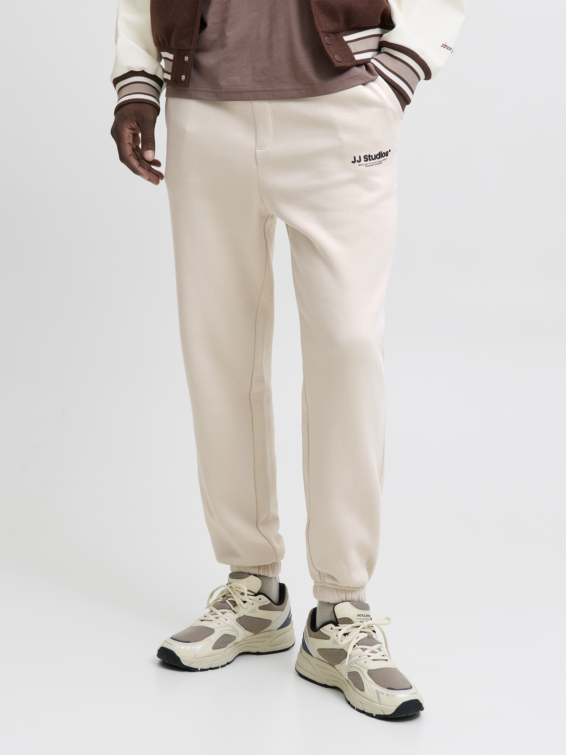 Gerade Geschnittene Jogginghose Elastischer Bund Kordel Gerade Geschnittene Jogginghose Elastischer Bund Kordel