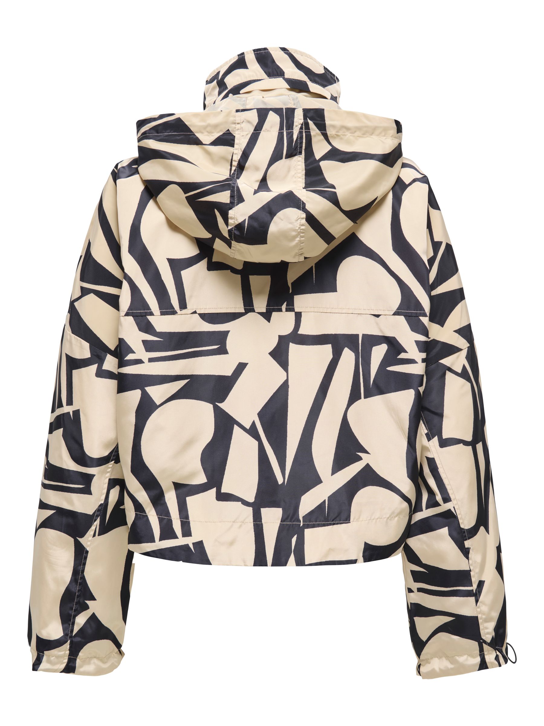 15281509_4917839_2.jpg Kapuzenjacke Reißverschluss Stehkragen Abstrakter Print
