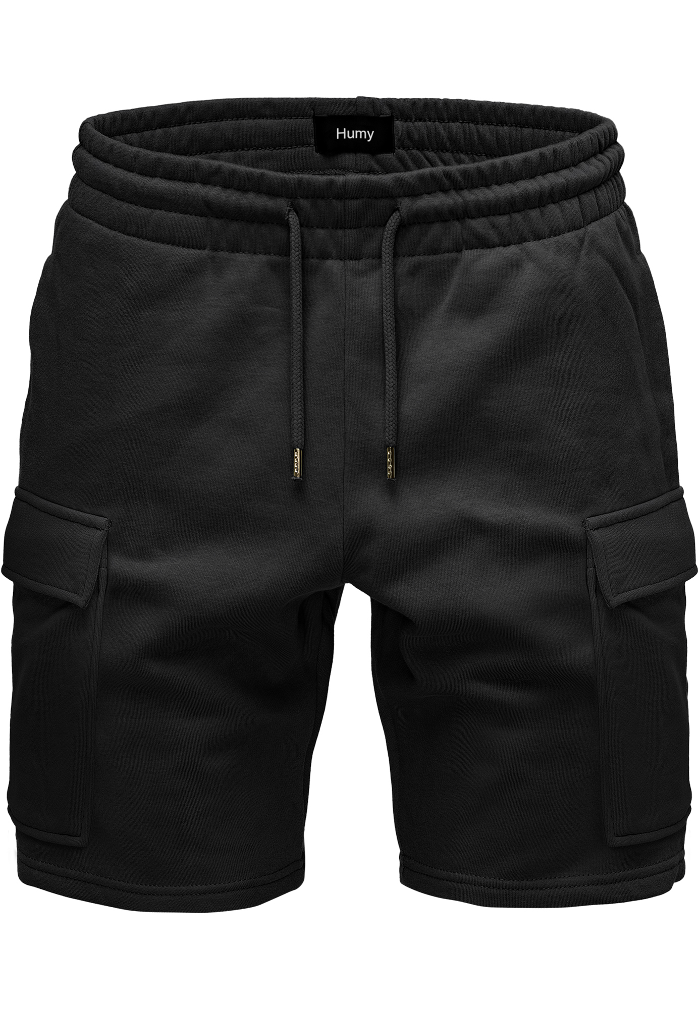 Sweat Bermuda Shorts mit elastischem Bund und Cargotaschen Sweat Bermuda Shorts mit elastischem Bund und Cargotaschen