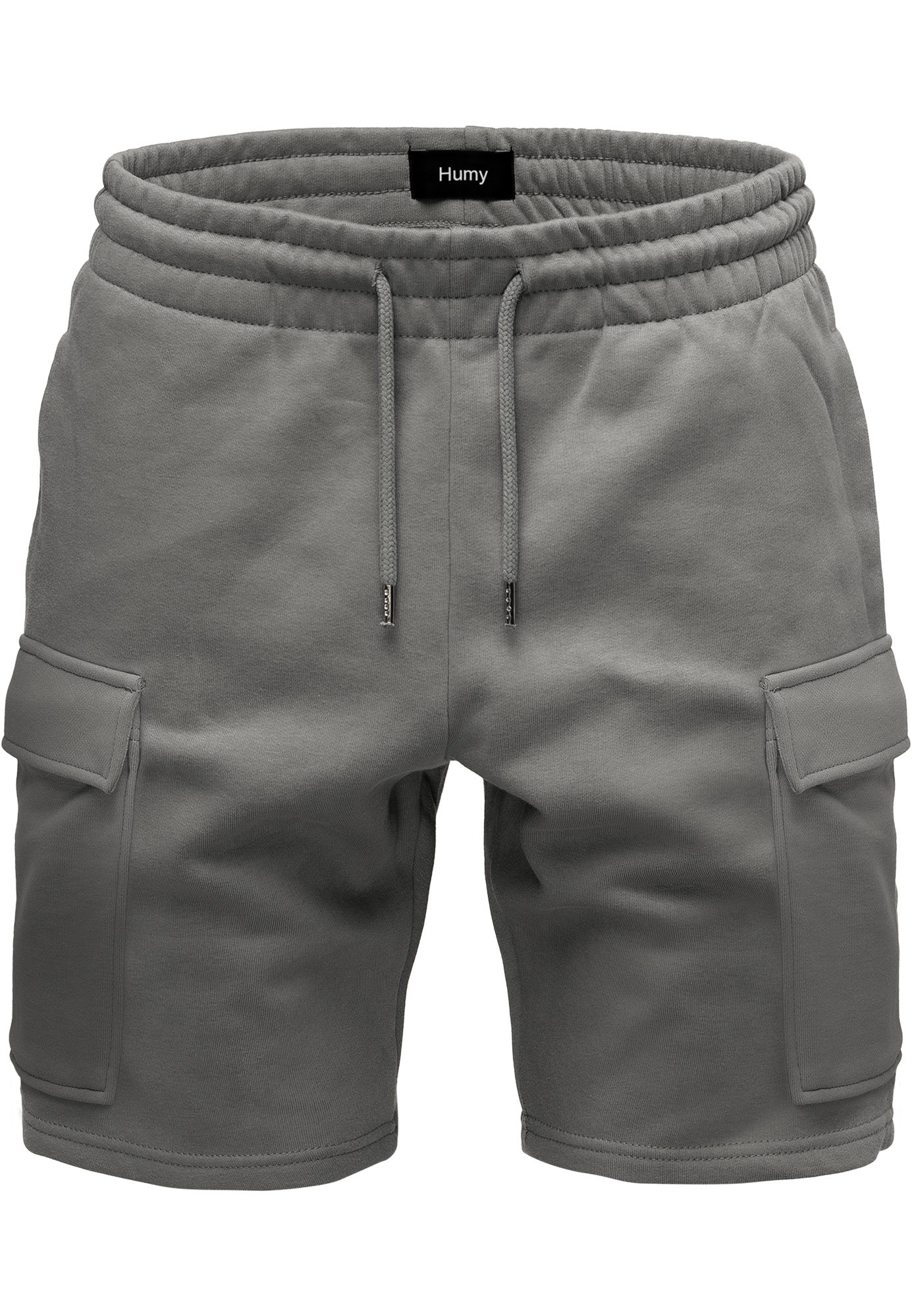Sweat Bermuda Shorts mit elastischem Bund und Cargotaschen Sweat Bermuda Shorts mit elastischem Bund und Cargotaschen