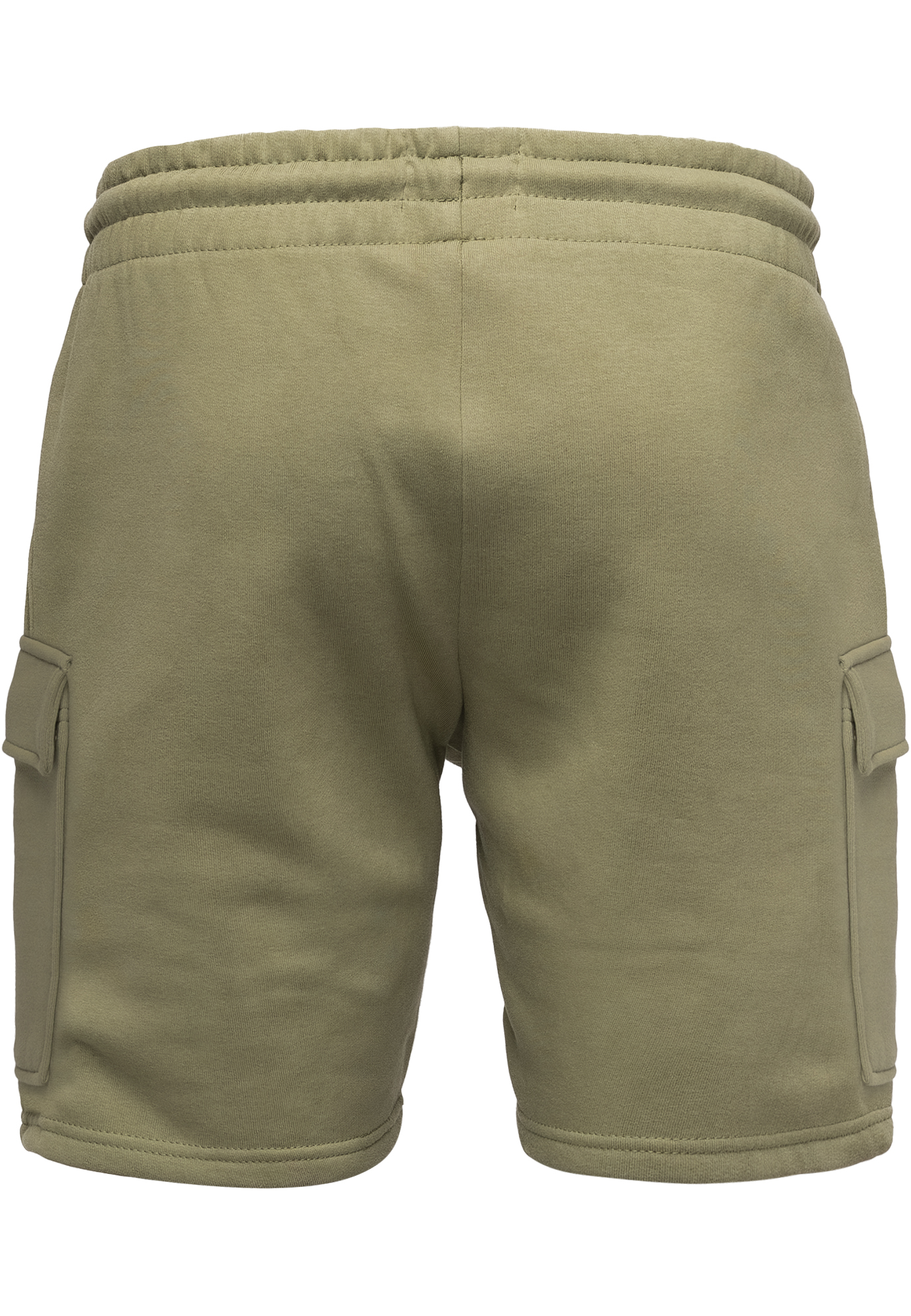 Sweat Bermuda Shorts mit elastischem Bund und Cargotaschen Sweat Bermuda Shorts mit elastischem Bund und Cargotaschen