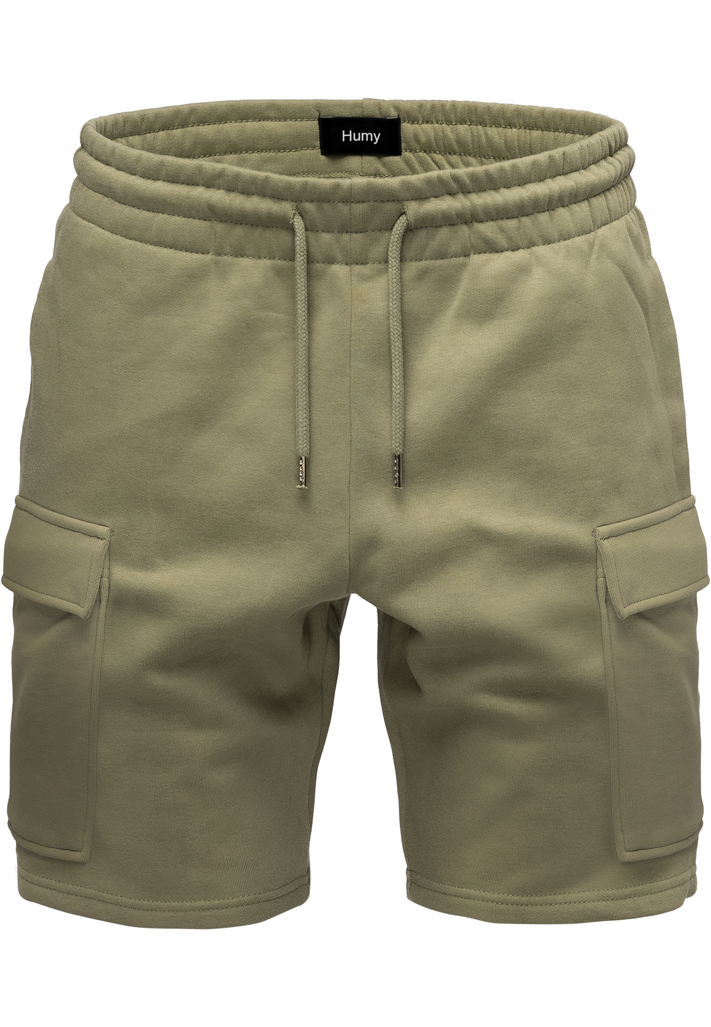 Sweat Bermuda Shorts mit elastischem Bund und Cargotaschen Sweat Bermuda Shorts mit elastischem Bund und Cargotaschen