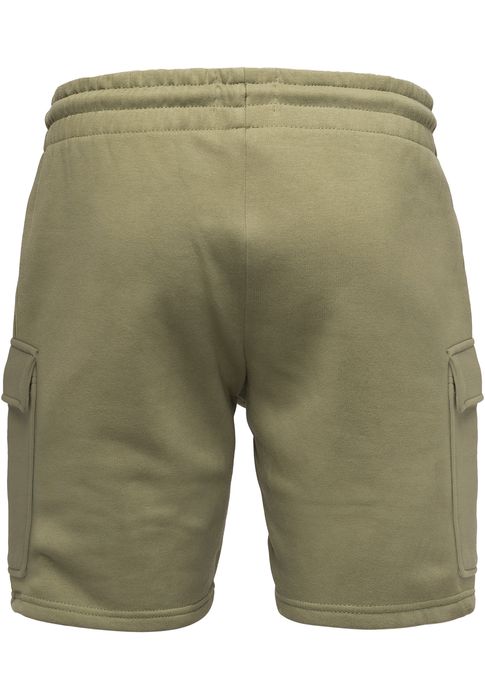 Humy HUMY Sweat Bermuda Shorts mit elastischem Bund und Cargotaschen – Olive, Bild 3
