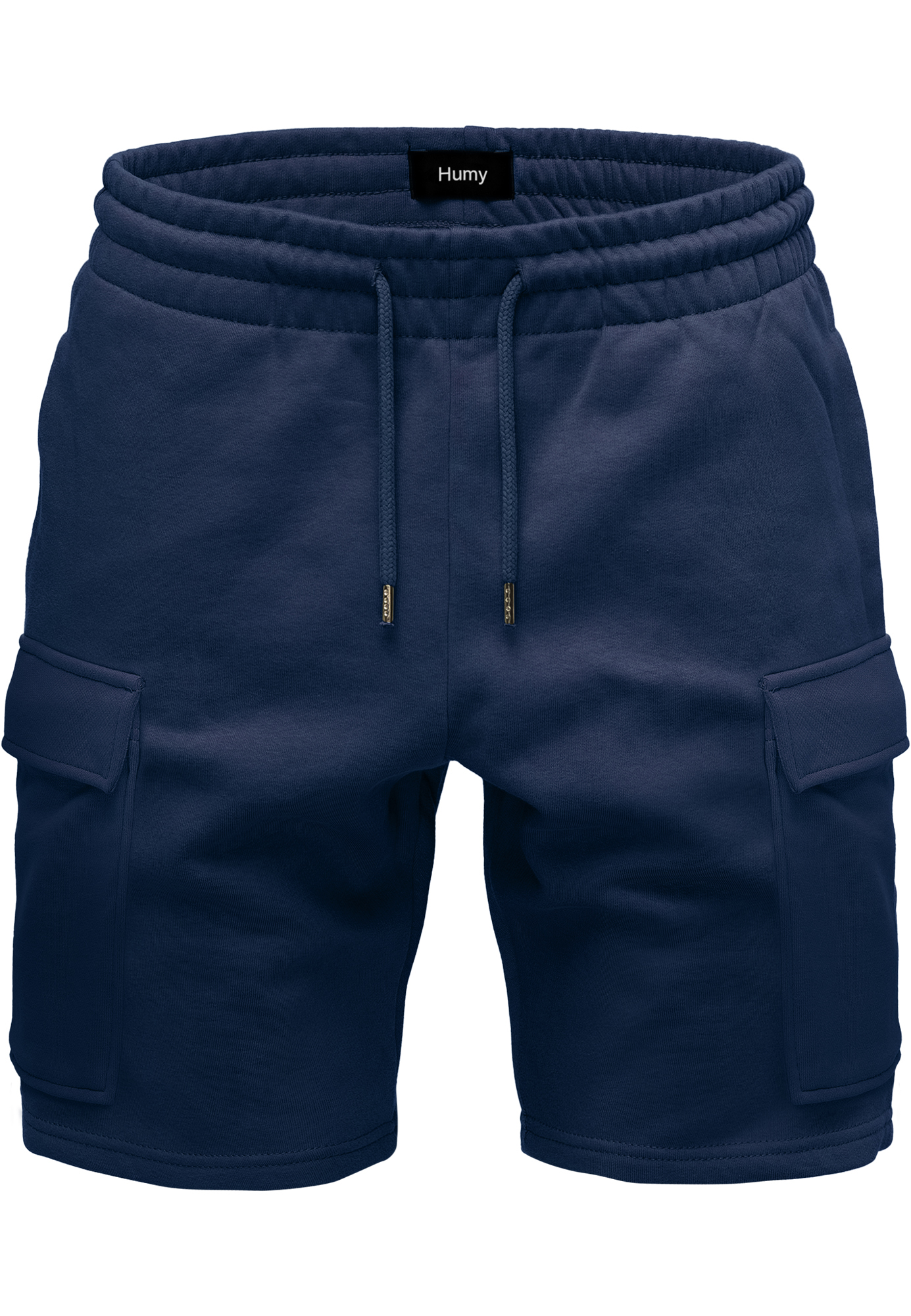 Humy HUMY Sweat Bermuda Shorts mit elastischem Bund und Cargotaschen – Navy, Bild 1