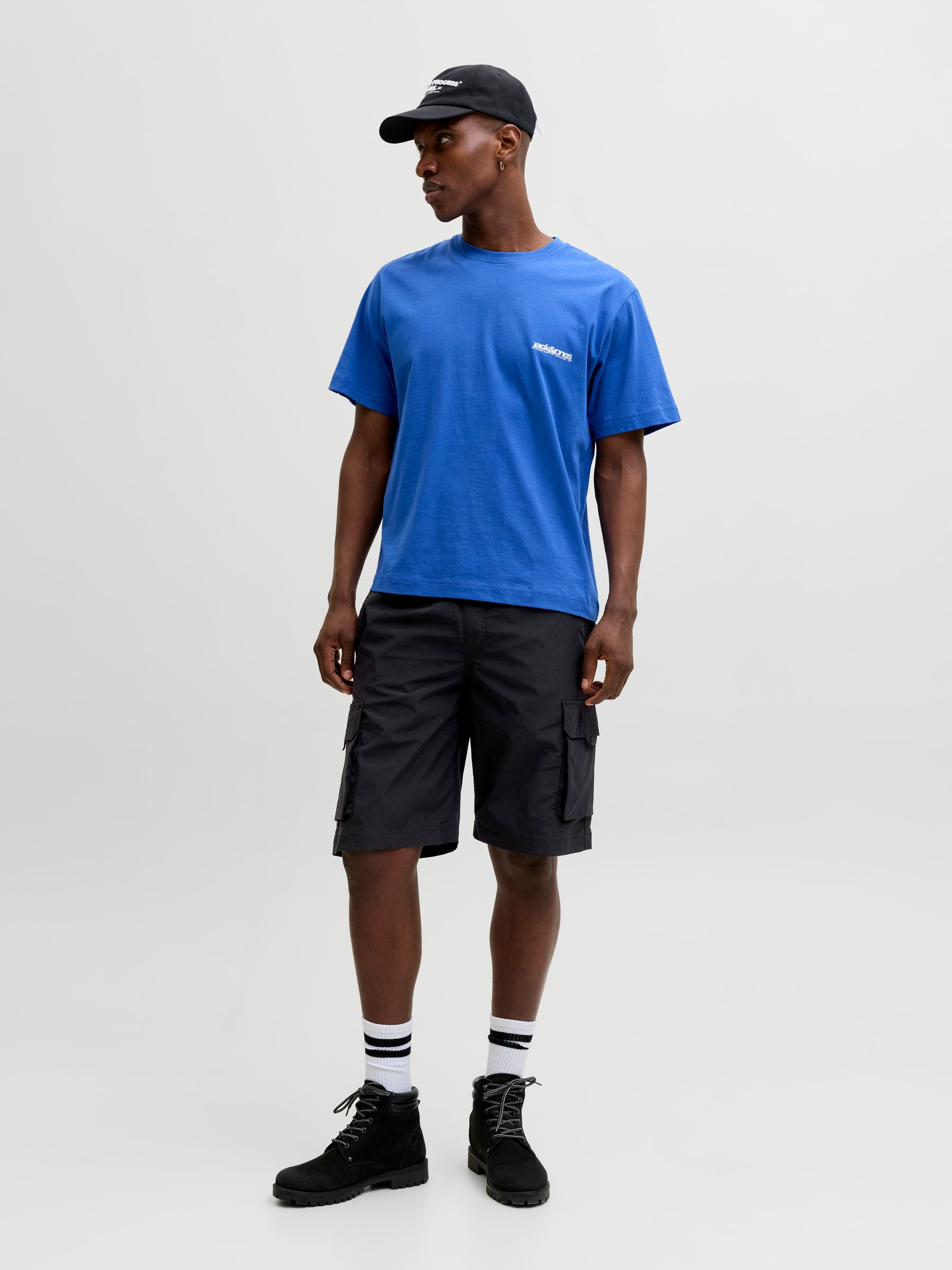 12288611_4899383_6.jpg Cargo Joggershorts Kordelzug Elastischer Bund Cargotaschen