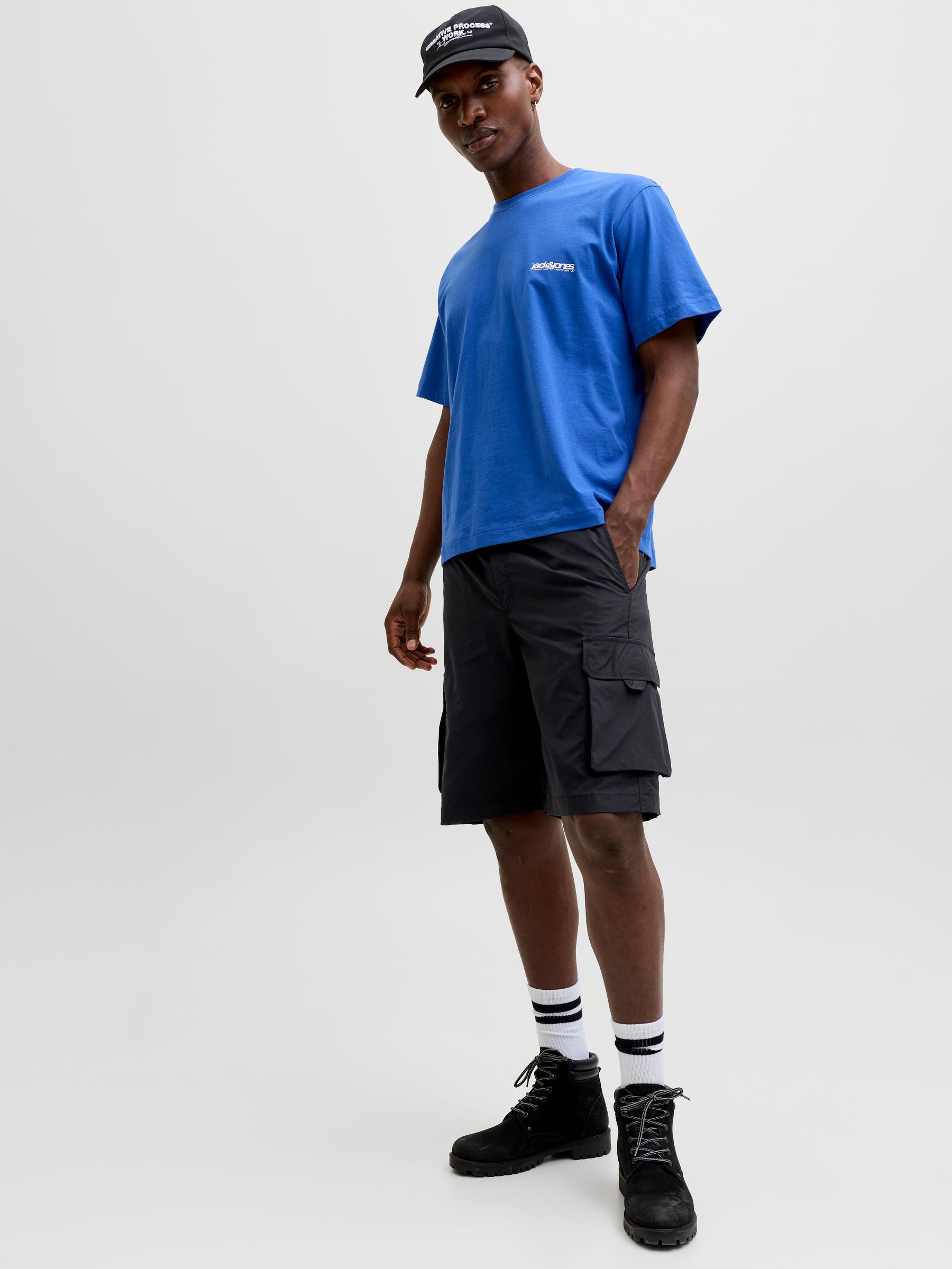 12288611_4899383_7.jpg Cargo Joggershorts Kordelzug Elastischer Bund Cargotaschen