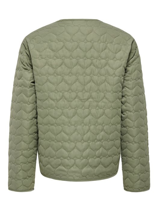 Only Übergangsjacke Rundhals Knopfleiste Eingrifftaschen – Grün, Bild 7