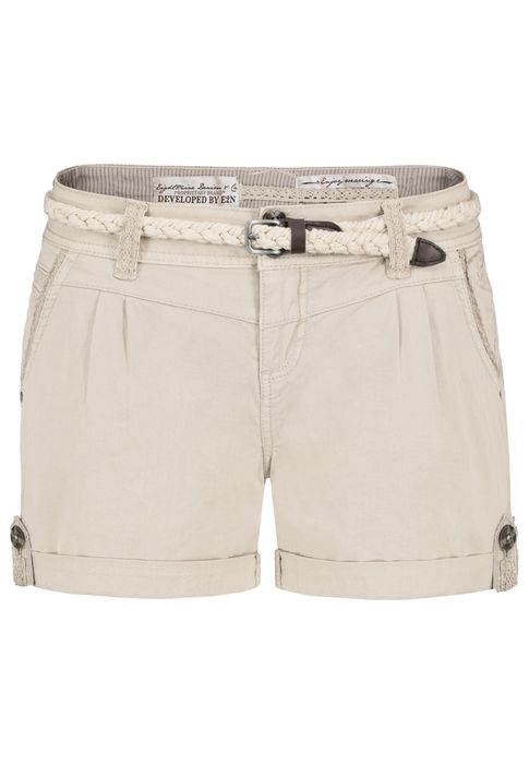 Eight 2 Nine Shorts Inklusive Gürtel Eingrifftaschen Gerade Regular Fit – Beige, Bild 4
