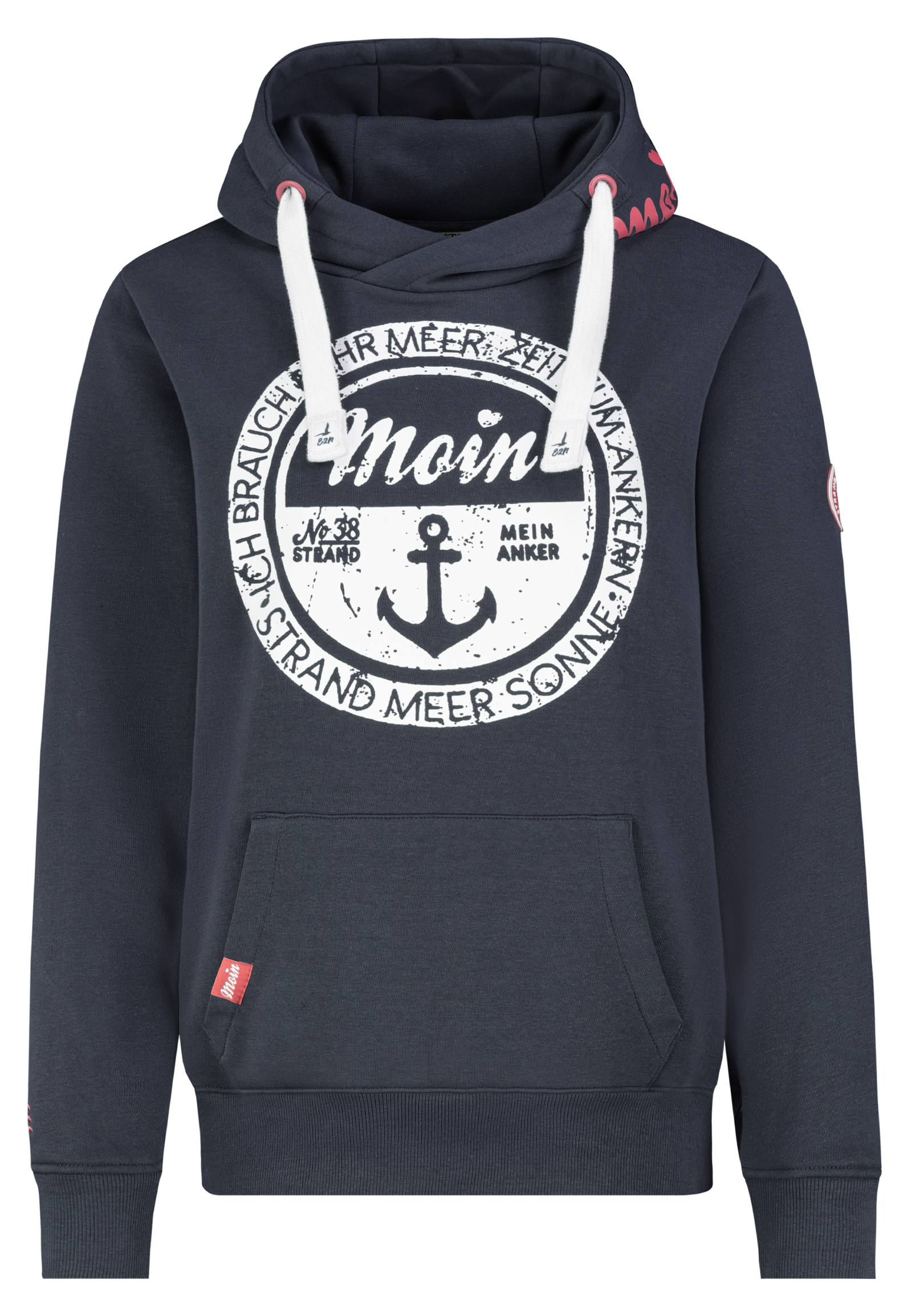D10600BA02833D_19400_V.jpg Kapuzenpullover Spruch Print Design Kängurutasche Kapuze