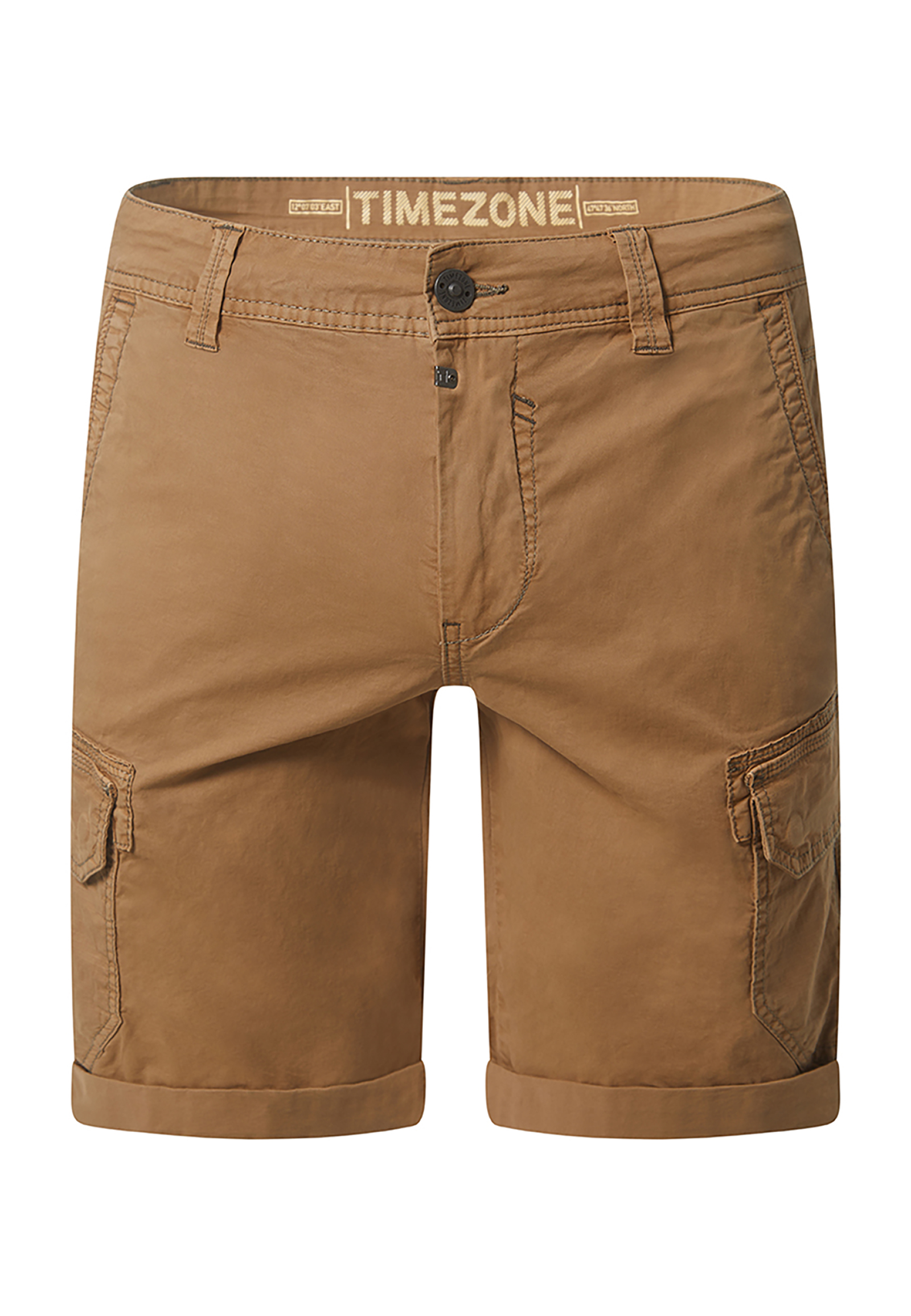 Timezone Timezone Moderne Cargoshorts Eingrifftaschen Slim Fit Sommer – Braun, Bild 1