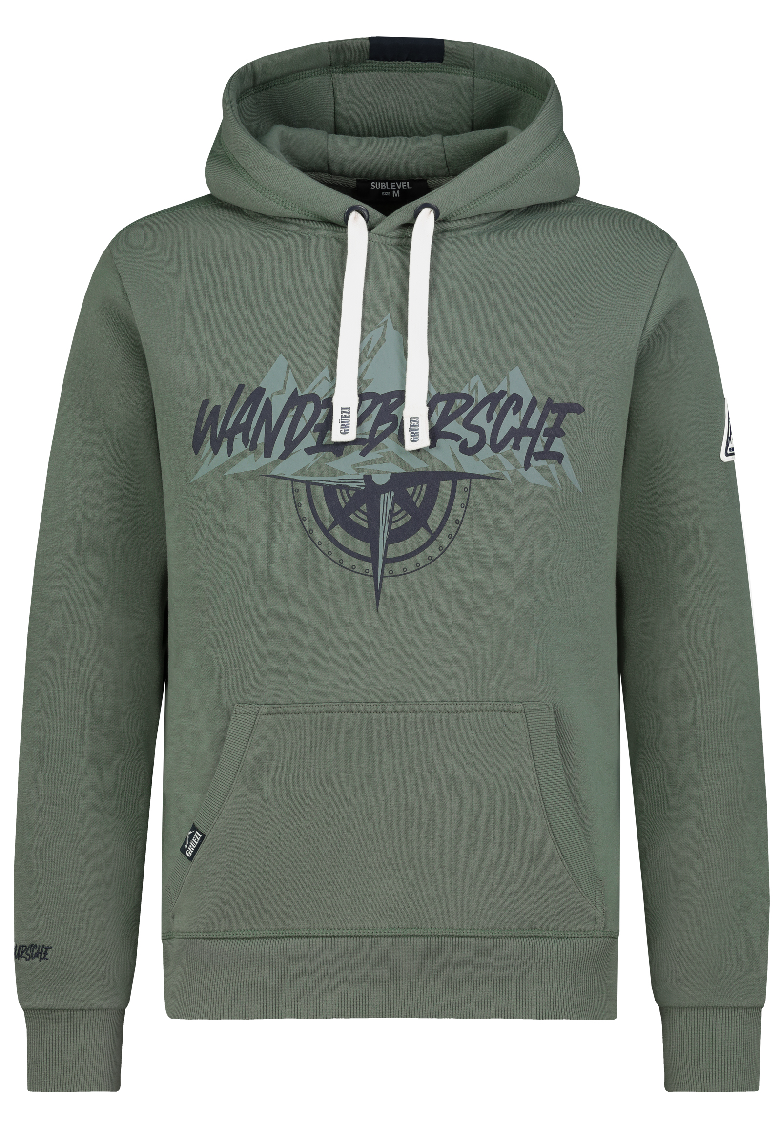 H10608BC21504A2_12300_V.jpg Kapuzenpullover Bergmotiv Eingrifftasche Rippbündchen
