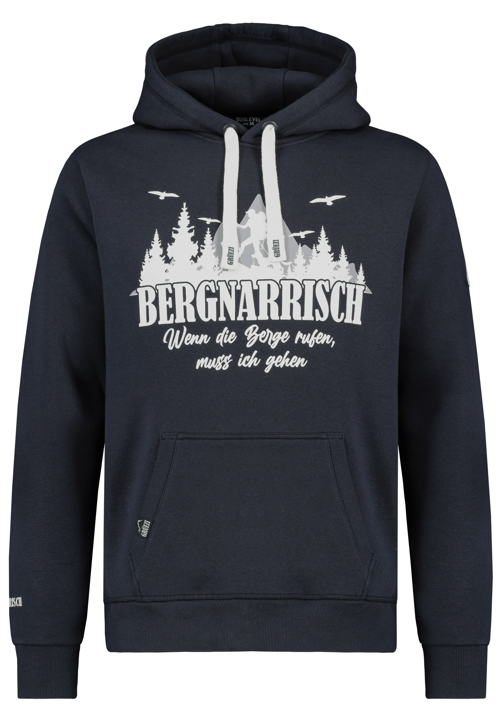 H10608BC21504A3_19400_V.jpg Kapuzenpullover Bergmotiv Eingrifftasche Rippbündchen