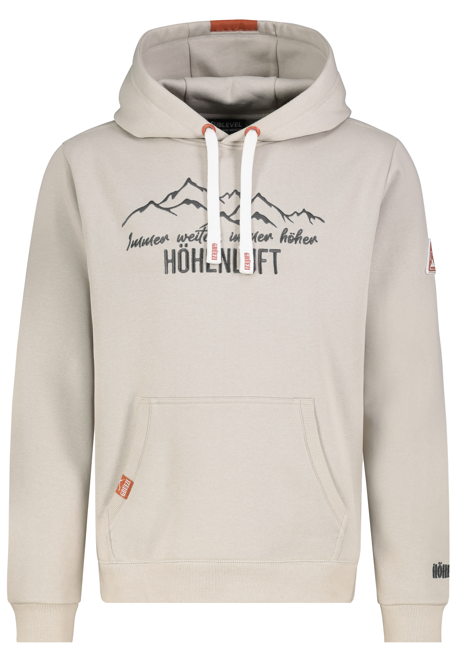 H10600BC21554A1_20200_V.jpg Lässiger Langarm Kapuzenpullover Motivprint Kängurutasche