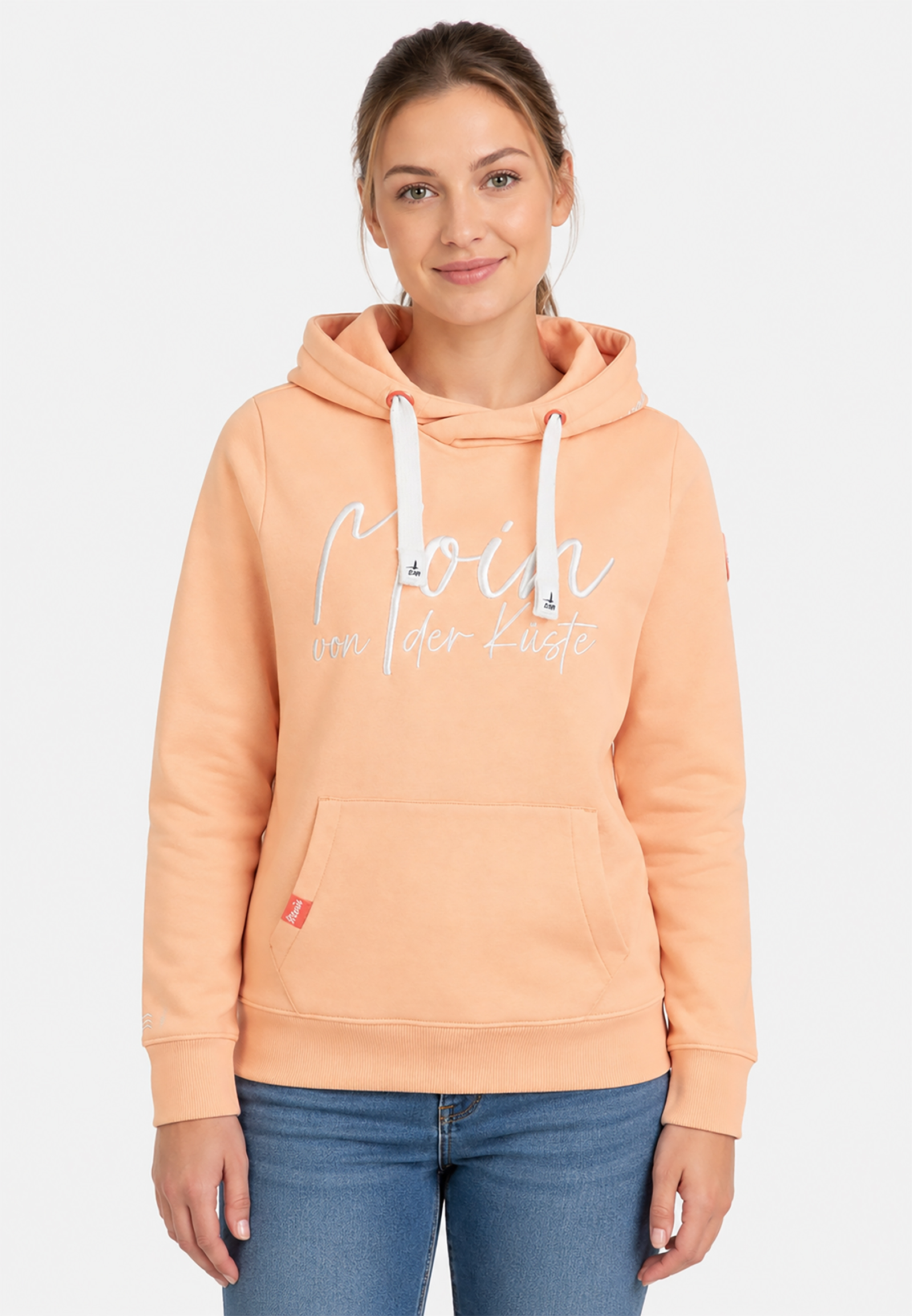Kapuzenpullover Stickerei Spruch Rippbündchen Modisch Kapuzenpullover Stickerei Spruch Rippbündchen Modisch