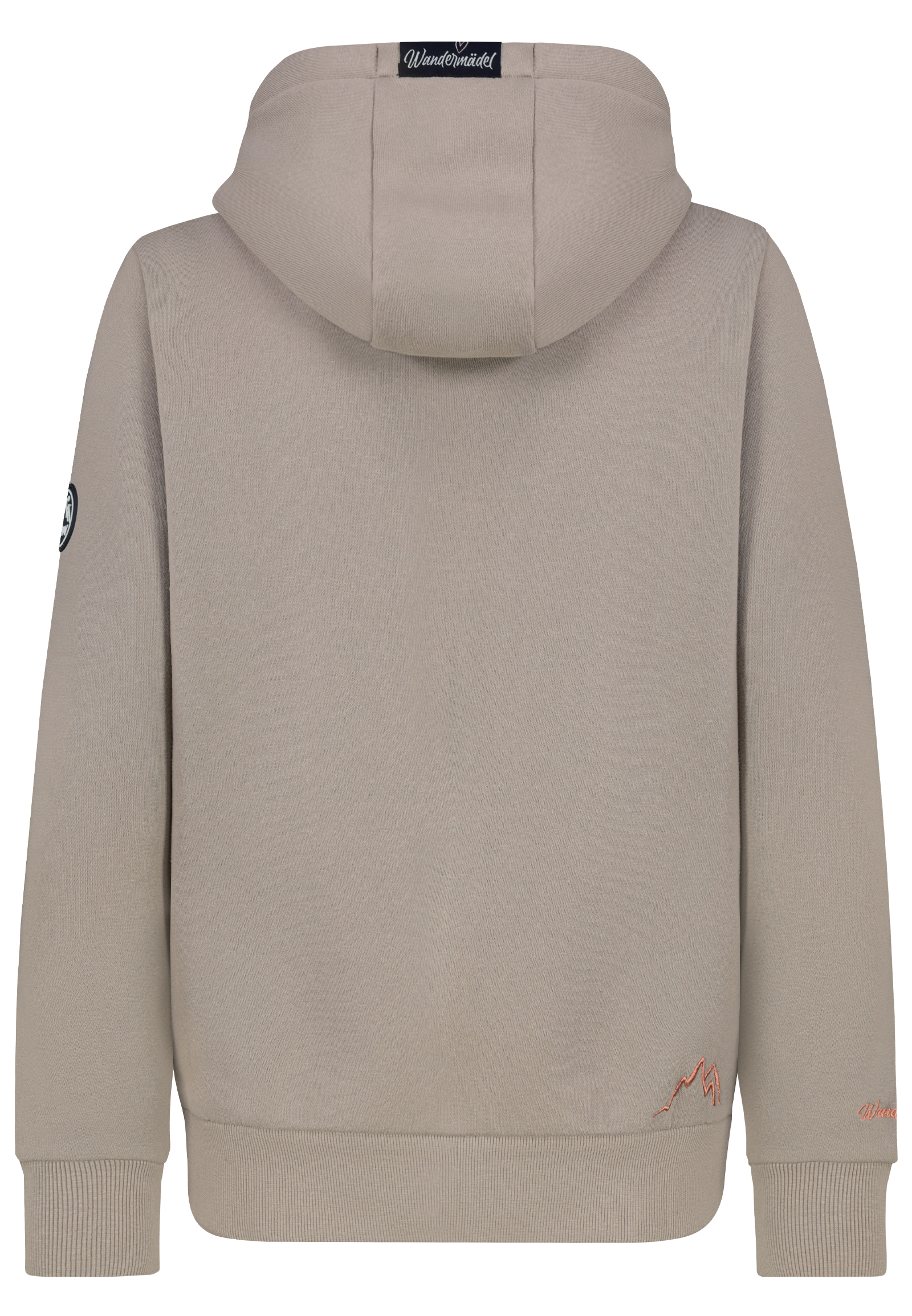 D10600BI02861A2_20300_H.jpg Kapuzenpullover Eingrifftaschen Reißverschluss Stickerei