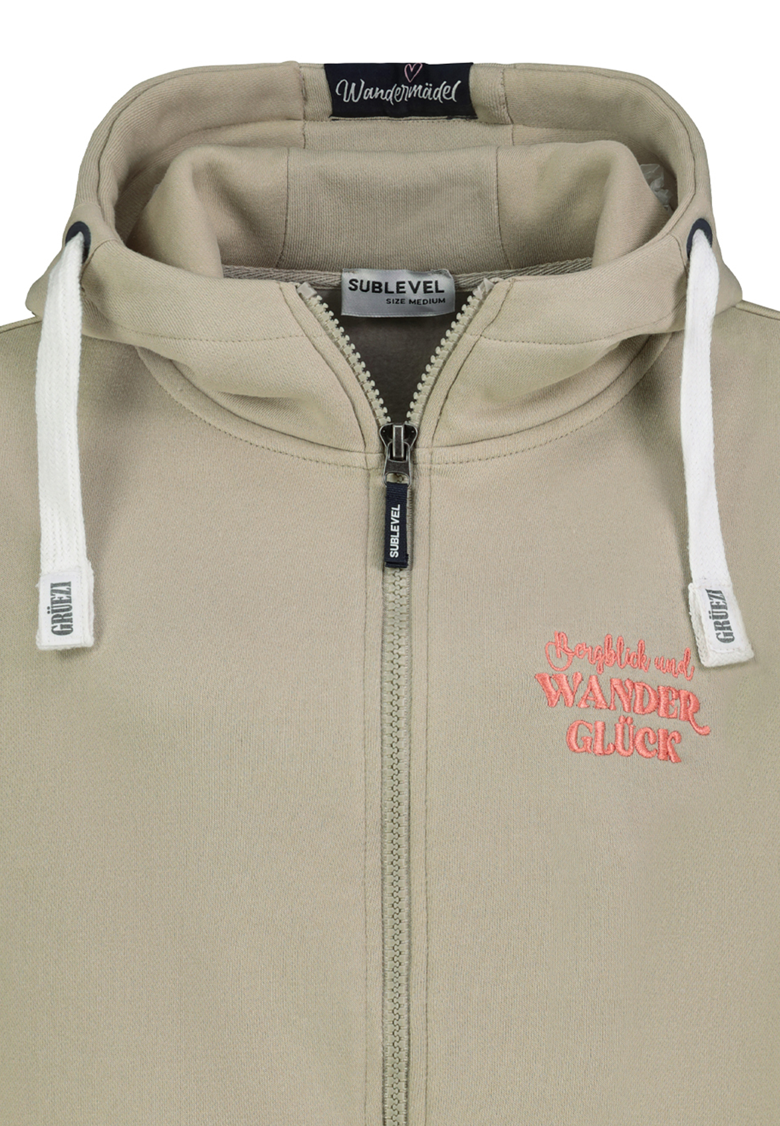 Kapuzenpullover Eingrifftaschen Reißverschluss Stickerei Kapuzenpullover Eingrifftaschen Reißverschluss Stickerei