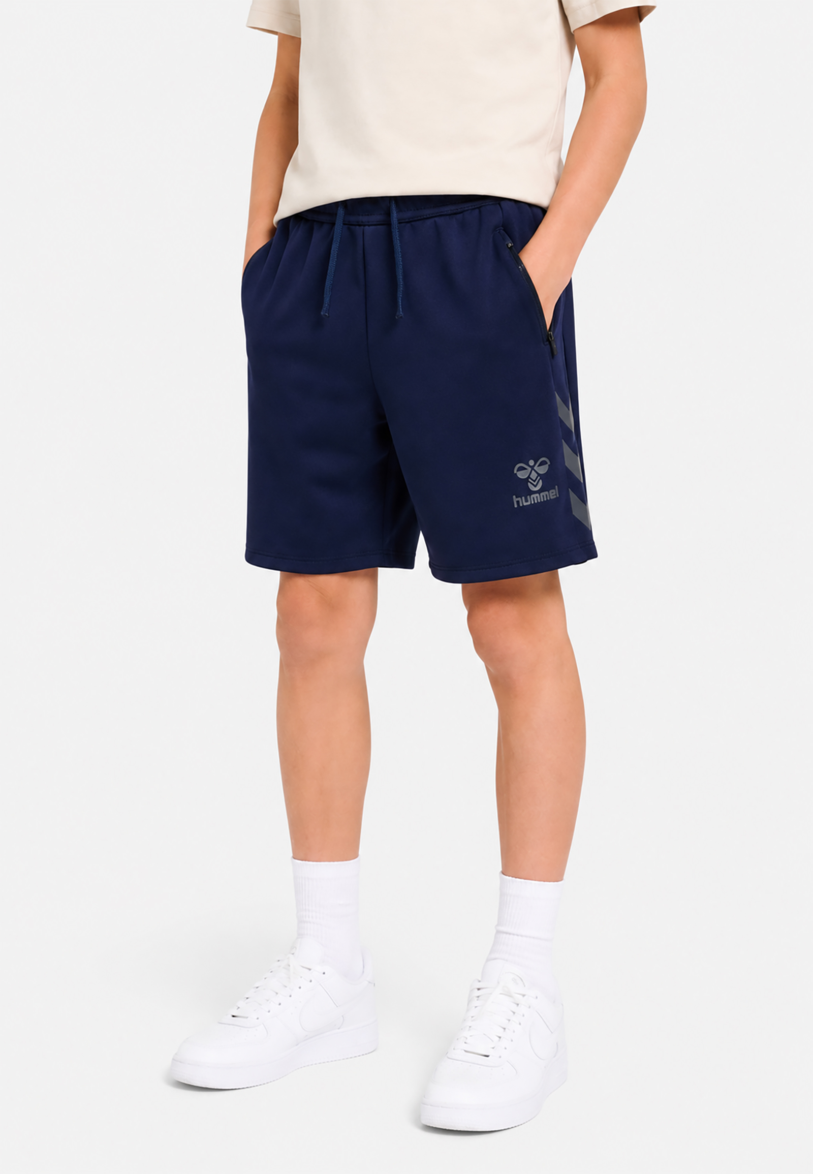 Sportliche Shorts Eingrifftaschen Elastischer Bund Sportliche Shorts Eingrifftaschen Elastischer Bund