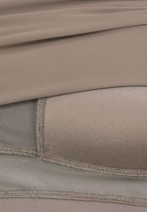 Sublevel Unifarbenes Trägertop 2er-Set Integriertes BH-Top Rundhals – Schwarz-Beige, Bild 5
