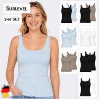 Damen Top 2er-Set mit integriertem BH-Top