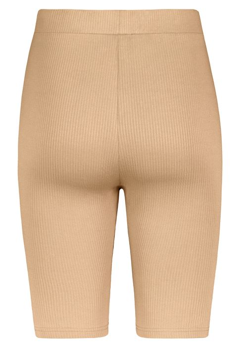 Sublevel Unifarbene Shorts 2er-Set Elastischer Bund Körperbetont – Beige, Bild 7