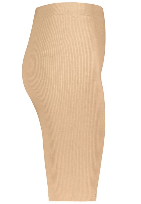 Sublevel Unifarbene Shorts 2er-Set Elastischer Bund Körperbetont – Beige, Bild 6