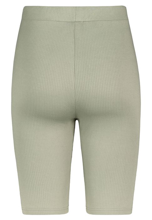 Sublevel Unifarbene Shorts 2er-Set Elastischer Bund Körperbetont – Schwarz-Grün, Bild 6