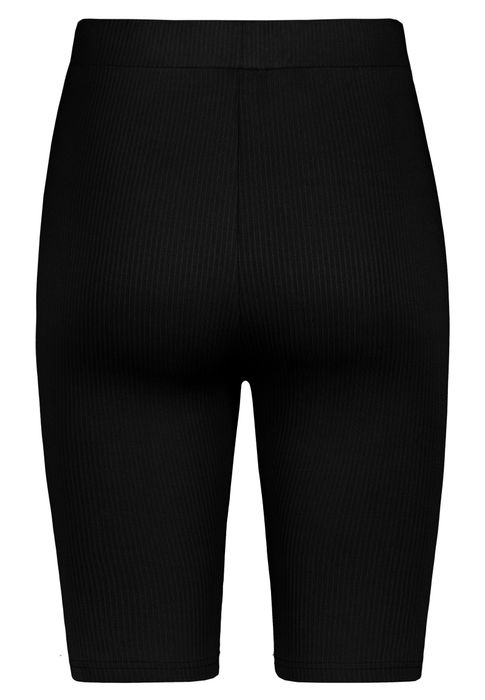 Sublevel Unifarbene Shorts 2er-Set Elastischer Bund Körperbetont – Schwarz-Grün, Bild 7