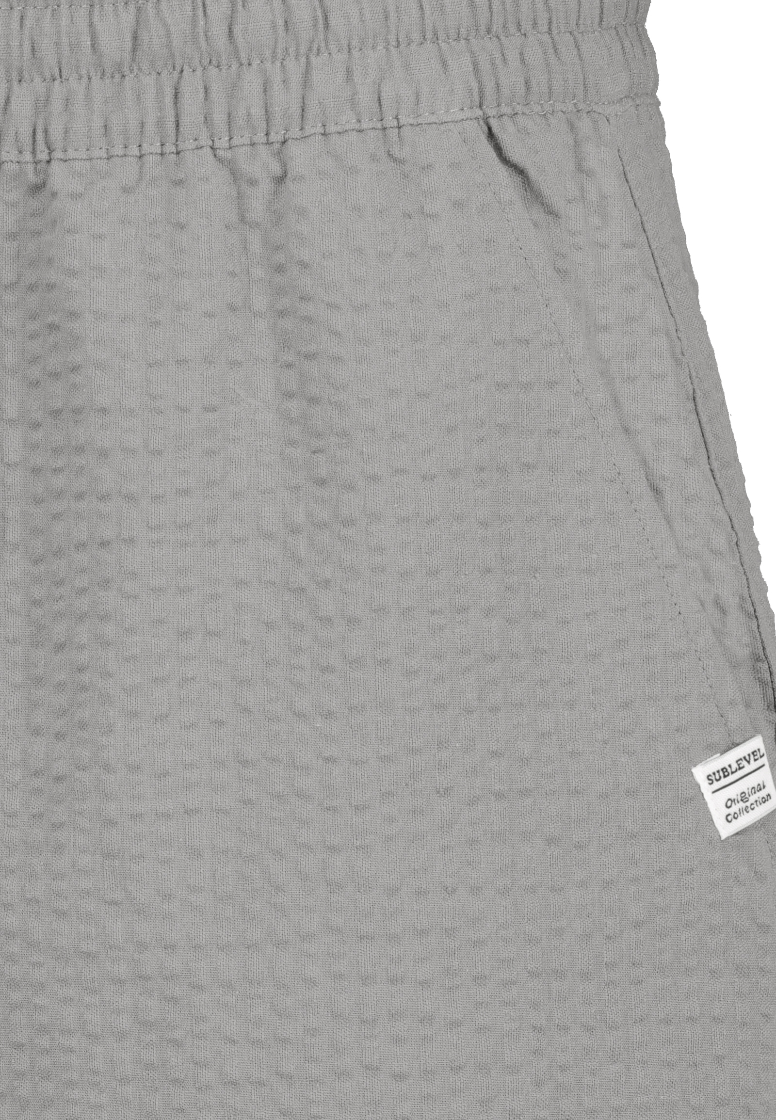 H70069AG62491KA_23200_D1.jpg Einfarbige Shorts Eingrifftaschen Elastischer Bund