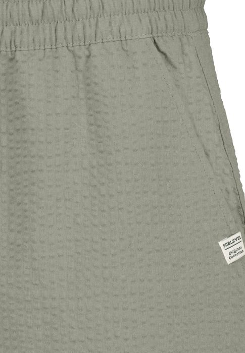 Sublevel Sublevel Einfarbige Shorts Eingrifftaschen Elastischer Bund – Grün, Bild 5