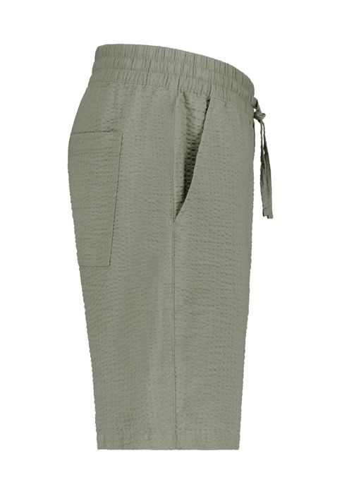 Sublevel Sublevel Einfarbige Shorts Eingrifftaschen Elastischer Bund – Grün, Bild 4