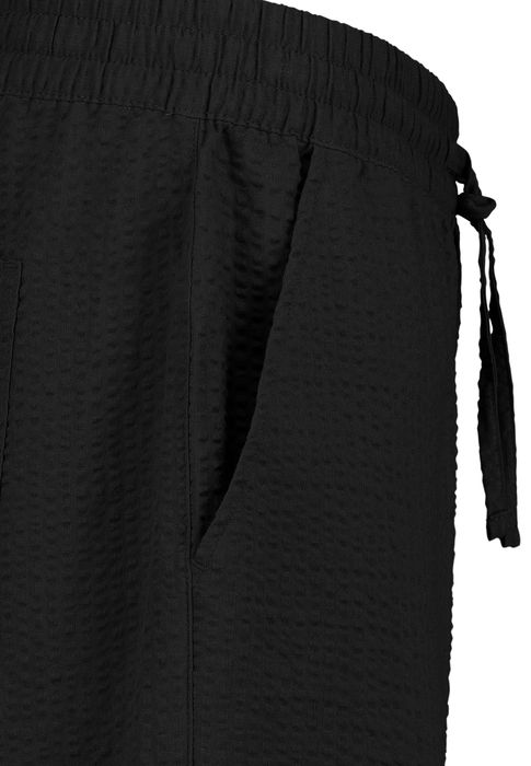 Sublevel Sublevel Einfarbige Shorts Eingrifftaschen Elastischer Bund – Schwarz, Bild 5