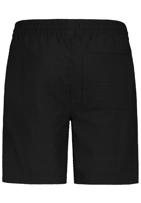 Sublevel Sublevel Einfarbige Shorts Eingrifftaschen Elastischer Bund – Schwarz, Bild 8