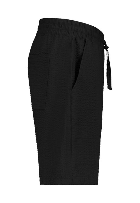 Sublevel Sublevel Einfarbige Shorts Eingrifftaschen Elastischer Bund – Schwarz, Bild 4