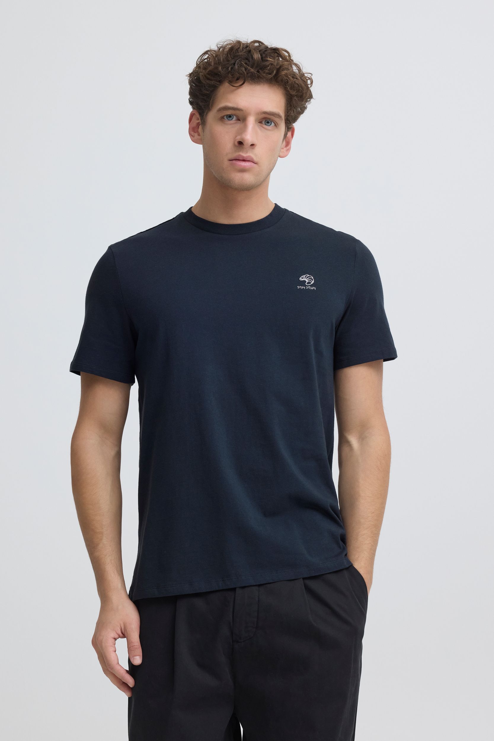 20506356_194013_500.jpg Kurzarm T-Shirt Stickerei Rundhalsausschnitt Regular Fit