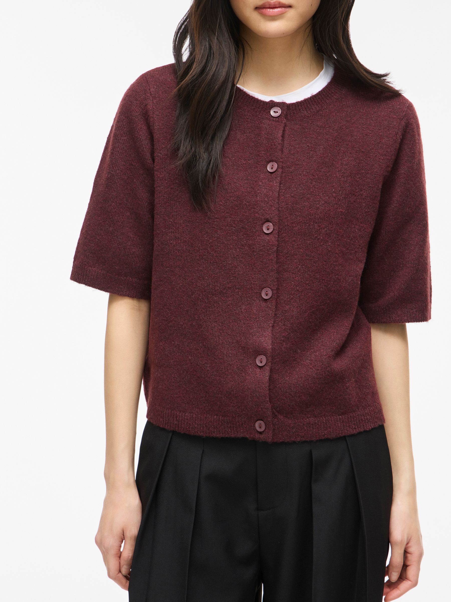 14113226_5022314_6.jpg Stilvoller Cardigan Rundhalsausschnitt Knopfleiste