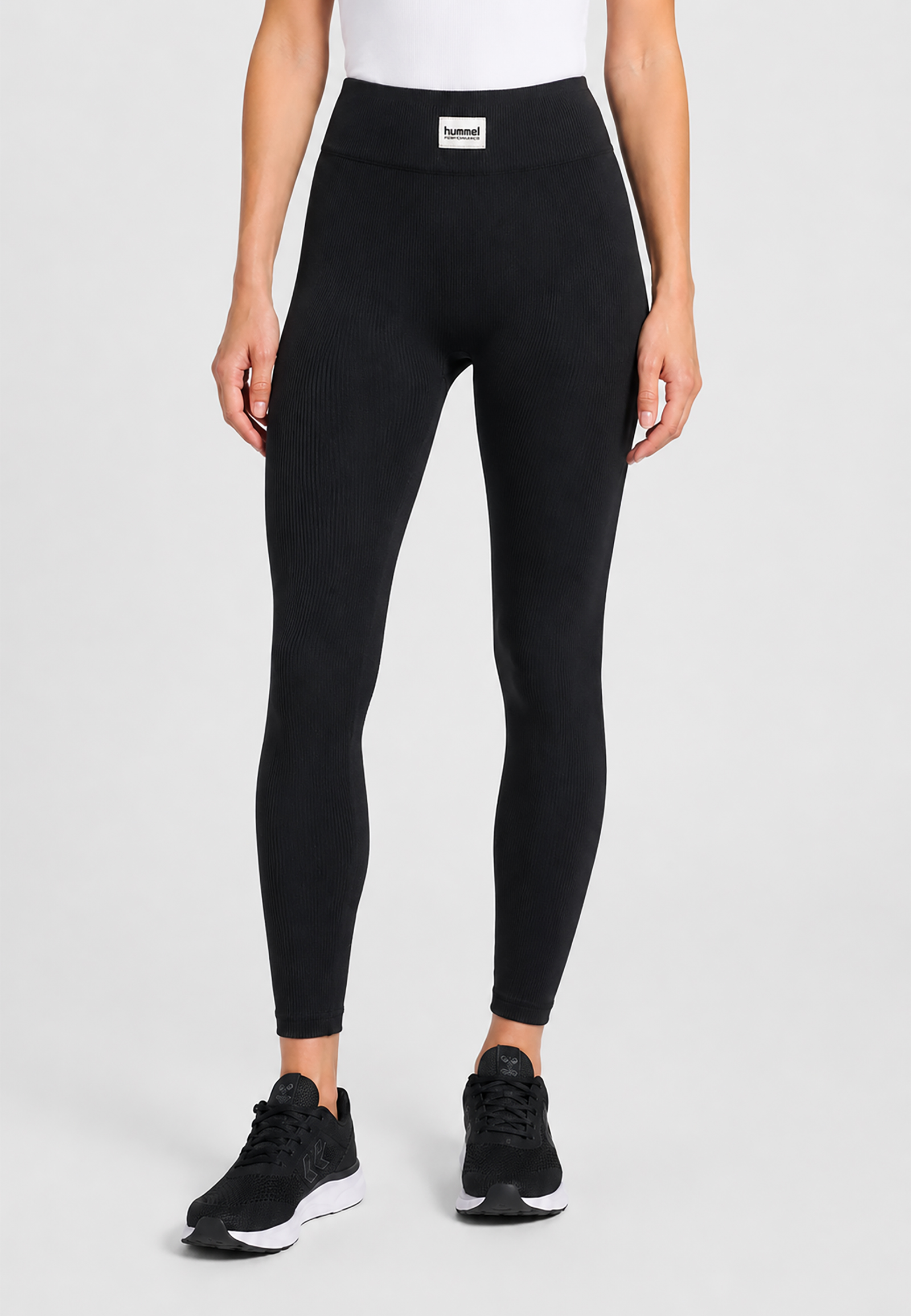 Figurbetonte Leggings Elastischer Bund Logodetail Basic Figurbetonte Leggings Elastischer Bund Logodetail Basic